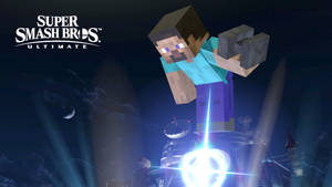 Minecraft Steve 在 Super Smash Bros Ultimate 半空中能量爆炸