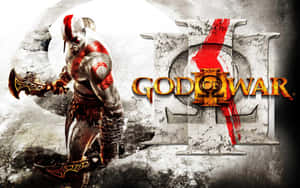 來自《God of War III》的Kratos以戰鬥姿態手持斧頭。