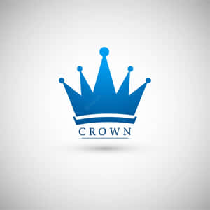 藍色皇冠標誌，下方有 crown 字樣，背景為灰色。 — iPad 第10代 壁紙