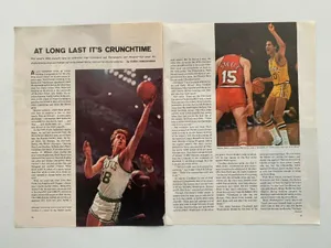 復古NBA雜誌頁面,附有籃球運動員照片和「Street 15」文字。