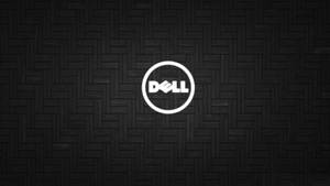 黑色編織背景上的Dell標誌