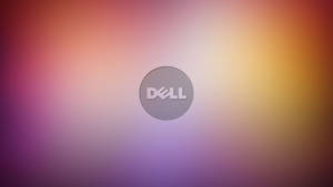 彩色漸變背景上的 Dell 標誌