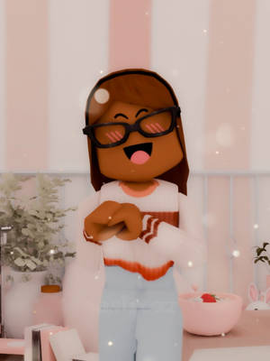 戴眼鏡的 Roblox 女孩角色
