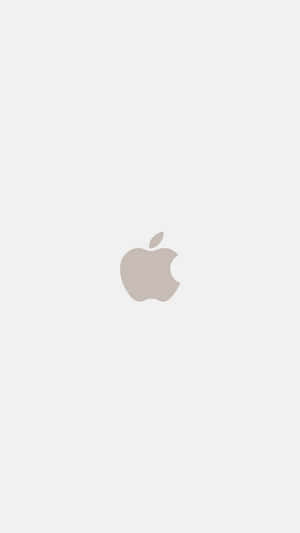 灰色 Apple 標誌居中於淺灰色背景