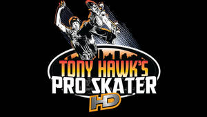 Tony Hawk's Pro Skater HD 標誌，特色為一名滑板手在城市天際線上方表演空中技巧。 — 蝙蝠俠標誌 壁紙