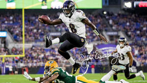 NFL美式足球員在夜間體育館跳過鏟截者