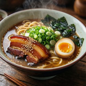 一碗美味拉麵的特寫 — 日本 壁紙