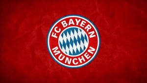 FC Bayern München 足球會標誌在紅色紋理背景上
