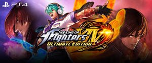 三位動漫戰士以戰鬥姿勢呈現，帶有發光能量效果，適用於《The King of Fighters XIV Ultimate Edition》。