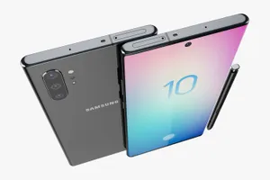 可摺疊Samsung手機,配備彩色顯示屏和觸控筆