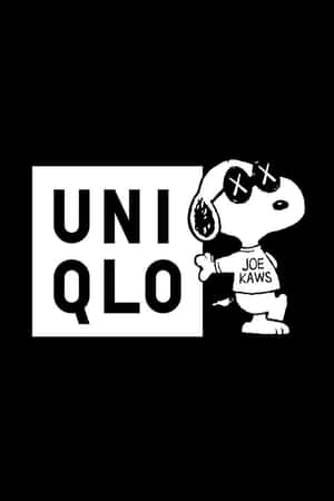 史努比戴著Joe Kaws太陽眼鏡和襯衫，旁邊是Uniqlo標誌。