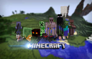 Minecraft遊戲角色站在水邊的草地上。