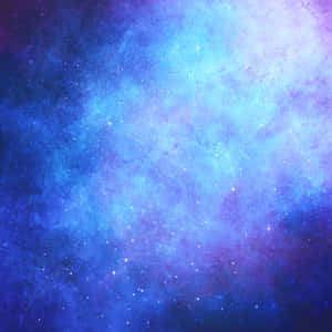 充滿活力的宇宙星雲，帶有藍色和紫色色調的星星。 — 美學 壁紙