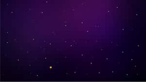 散落著閃爍星星的紫色夜空 — 淺紫色美學動態圖 壁紙