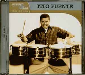 Tito Puente 喺鉑金同黃金珍藏專輯封面打康加鼓。