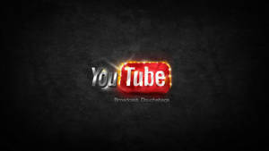 深色紋理背景上帶火焰邊緣的YouTube標誌和文字「Broadcast Douchebags」