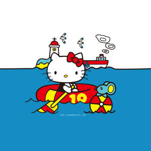 Sanrio Hello Kitty 救生艇壁紙