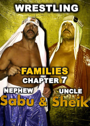 摔角手 Sabu 和 Sheik 被標記為侄子和叔叔，穿著傳統服裝。 — 摔角 GIF 壁紙
