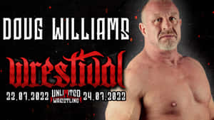 摔角手 Doug Williams 在 Wrestival 活動的宣傳海報中。