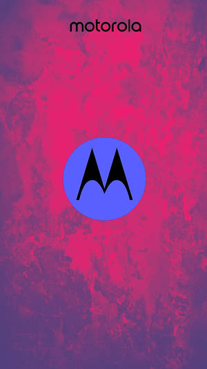 Motorola 標誌在彩色抽象背景上 — Motorola 壁紙