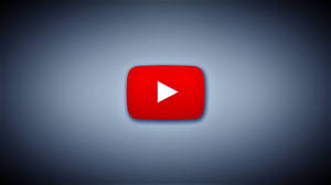漸變灰色背景上的 YouTube 播放按鈕圖標