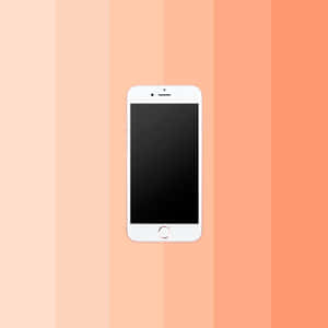 白色智能手機在桃色漸變條紋背景上 — iPad Air 11 壁紙