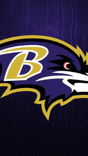 帶有鷹頭和字母B的巴爾的摩烏鴉隊NFL球隊標誌