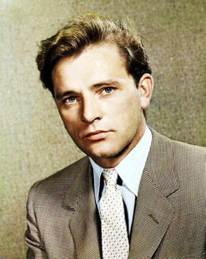 一位穿著格紋西裝和波點領帶的男士正在為復古工作室肖像擺姿勢。 — 荷里活 GIF 壁紙