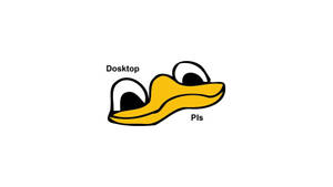 卡通鴨頭，帶有「Desktop」和「Pls」文字標籤。