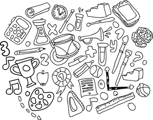 教育塗鴉系列插圖