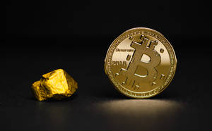 Denarium 定製金箔比特幣壁紙