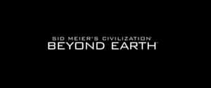 Sid Meier's Civilization Beyond Earth 遊戲標題以白色文字顯示在黑色背景上 — 簡約 壁紙