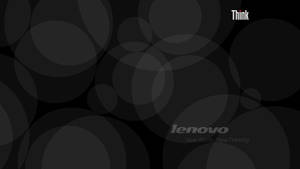 帶有 Lenovo Think 品牌標誌的簡約深灰色圓圈圖案。