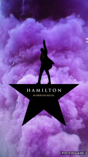 人物剪影站在星星上，背景為紫色雲層，帶有Hamilton文字。