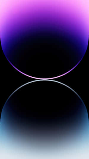 兩個發光漸變球體在黑色背景的太空漂浮。 — 勵志 iPhone 壁紙