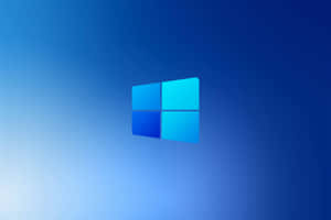 Windows 標誌在藍色漸變背景上
