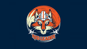 一隻戴著白色頭盔的紅狐，下方有「RED LEADER」文字。