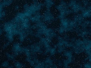 深邃青綠色星雲，宇宙夜空中散佈著星星。