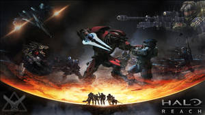 士兵和裝甲戰士在Halo Reach的熾熱行星和飛船上戰鬥。
