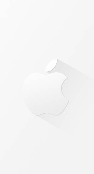 時尚 iPhone 白色極簡蘋果標誌壁紙