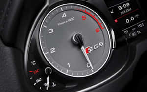 Audi SQ5轉速錶，5000rpm，數碼顯示屏顯示9:09。 — Steam Deck OLED 壁紙