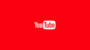 紅色背景上的YouTube標誌 — 美學 壁紙