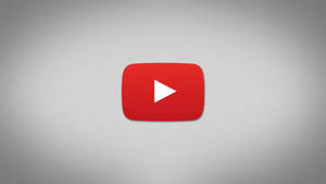 灰色背景上的 YouTube 播放按鈕標誌