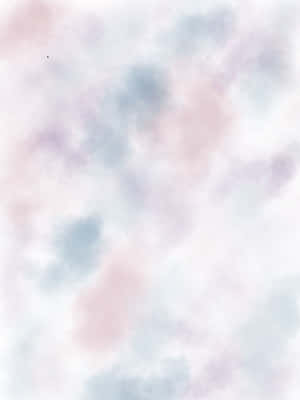 夢幻嘅抽象水彩背景，帶有柔和嘅粉紅色、薰衣草色同藍灰色調。