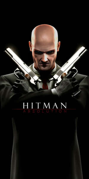 Hitman Absolution 刺客將兩把手槍交叉在胸前。 — 18:9 壁紙
