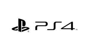 白色背景上的黑色PlayStation 4標誌