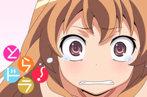睜大眼睛和汗珠的動畫女孩，周圍有彩色對話框。
