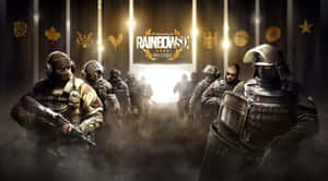 Rainbow Six Pro League戰術裝備的士兵穿過煙霧瀰漫的走廊。 — 惡魔彩虹六號圍攻 壁紙
