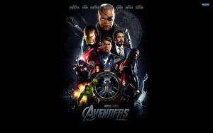 復仇者聯盟超級英雄團隊海報， featuring Iron Man、Captain America 和 Hulk 以動態姿勢呈現。
