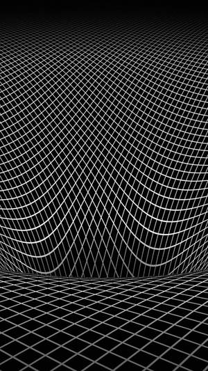 黑白網格波浪形成3D漩渦錯覺